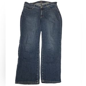 NYDJ Marilyn Straight fit women’s dark wash slimming jeans size 14W
